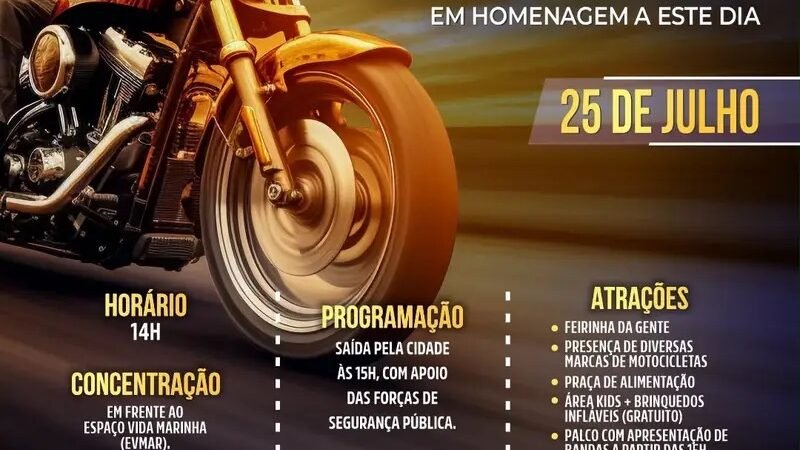 Jaboatão celebra Dia do Motociclista com programação gratuita na Orla de Piedade
